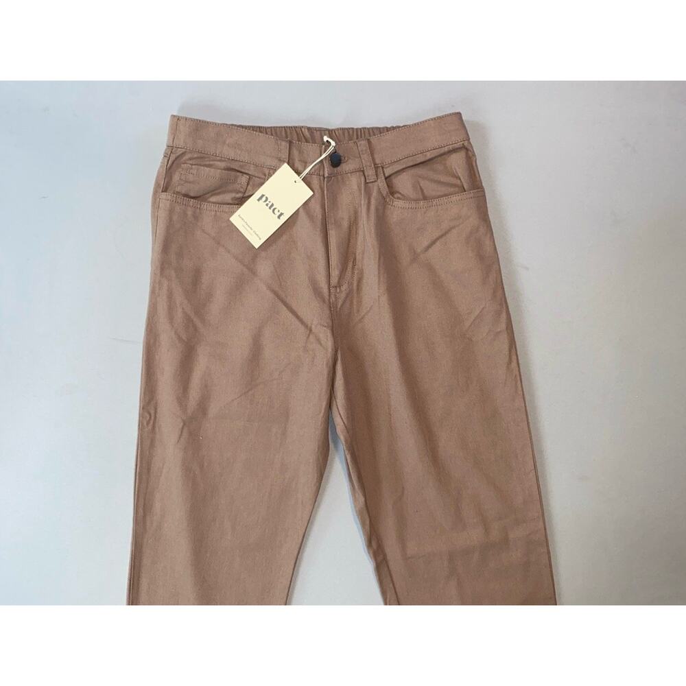 Pact Men's Flex Waist Stretch Organic Cotton 5-Pocket Jean Style Pants. Size M.